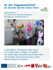 Plakat Puppenwerkstatt
